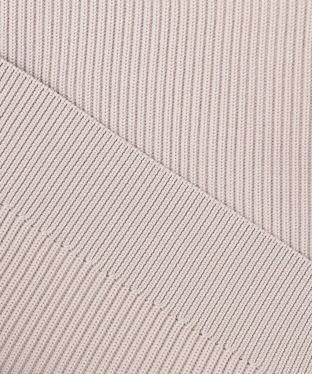 自由区 L 【洗える】パールディティール クルーネックニット ライトグレー系