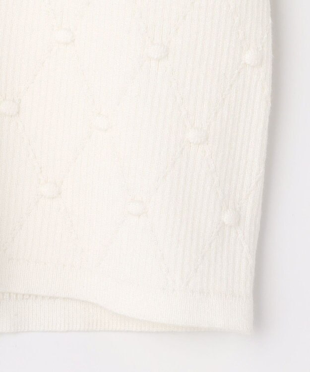 組曲 L 【先行予約・WEB限定】ポップコーンアーガイルスキッパー ニット ホワイト系