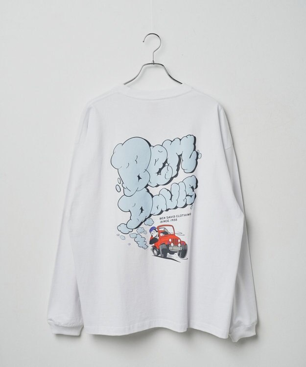 WEGO 別注ベンデイビスバックモチーフロゴLT ホワイト