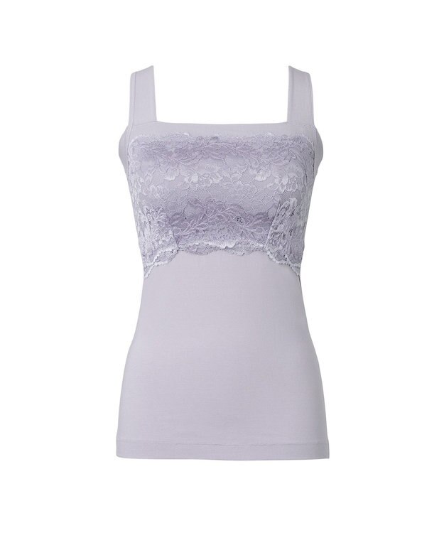 BRADELIS New York 【BRADELIS NewYork peace】ハッピーバストアップレーシーブラキャミソール23 ライラック