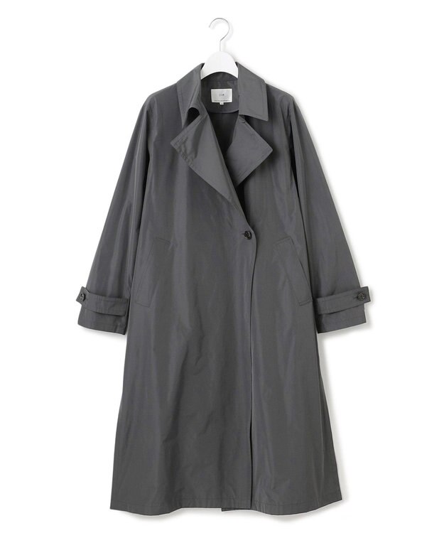 23区 【VERY3月号掲載/撥水加工/洗える】LIMONTA ハイカウントメモリータフタ コート グレー系