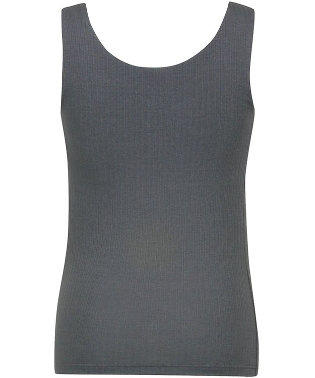 Wing カップ付きタンクトップ 綿混素材(身生地) ラク きれいなバストシルエット 【シンクロブラトップ リブタイプ】 ノースリーブ ブラトップ ET1172 ウイング／ワコール ダークブラウン