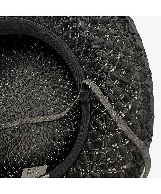 林八百吉商店 un chapeau  紐付きキャペリン ブラック