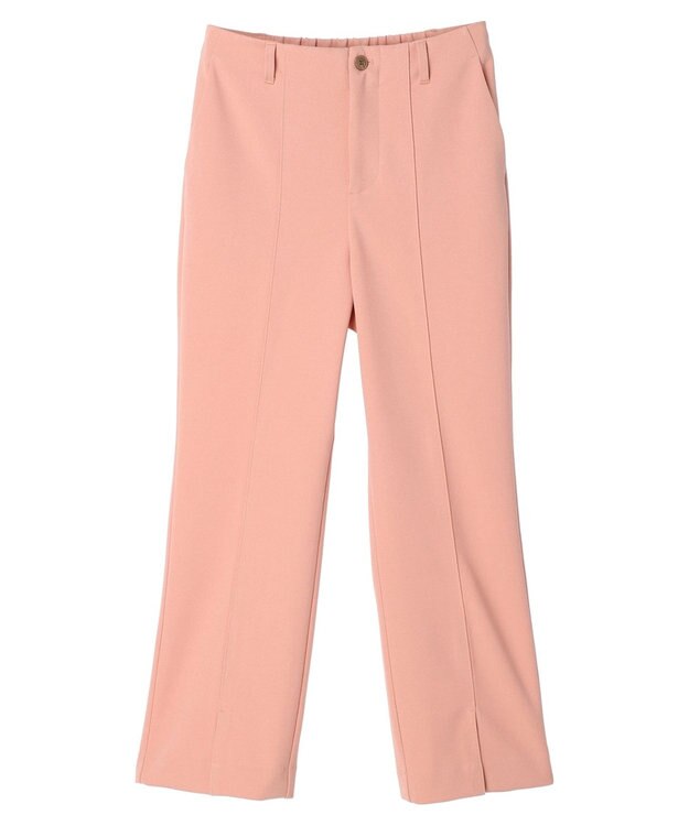 earth music&ecology カットツイルスリットセミフレアパンツ Pink