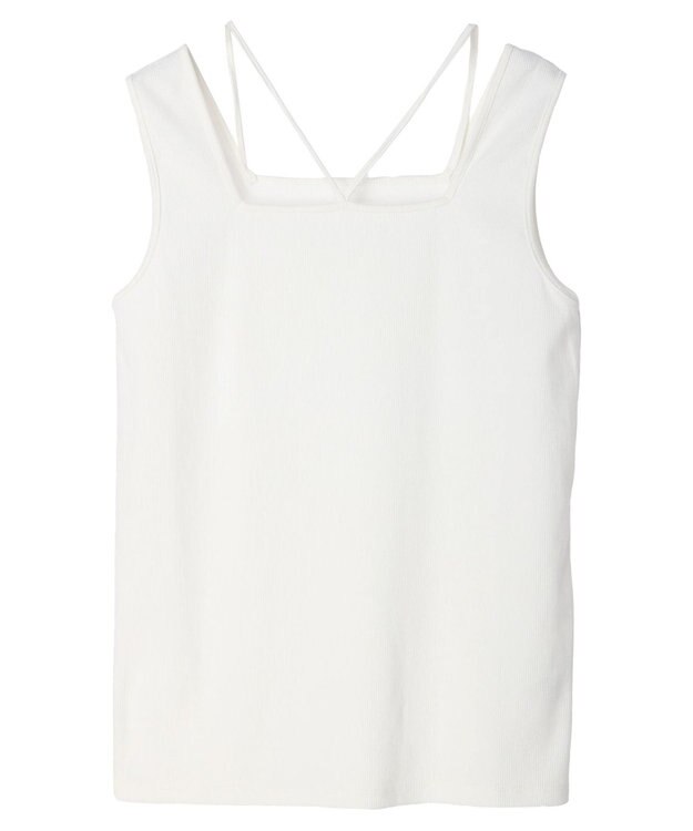 Green Parks マルチストラップテレコタンク Off White