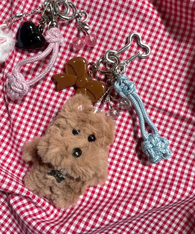 WEGO わんこセットキーホルダー ブラウン