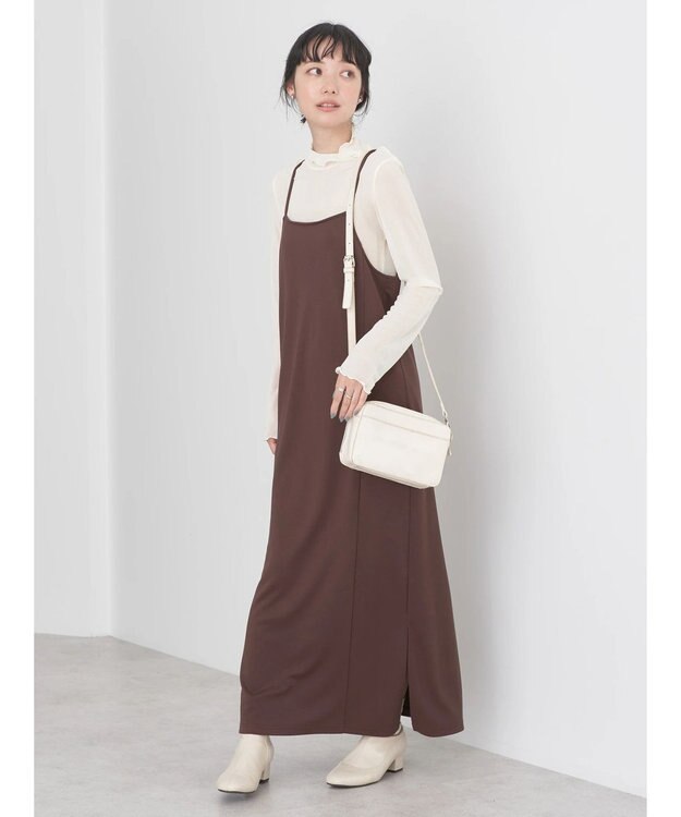 earth music&ecology シアーハイネックメロープルオーバー Ivory