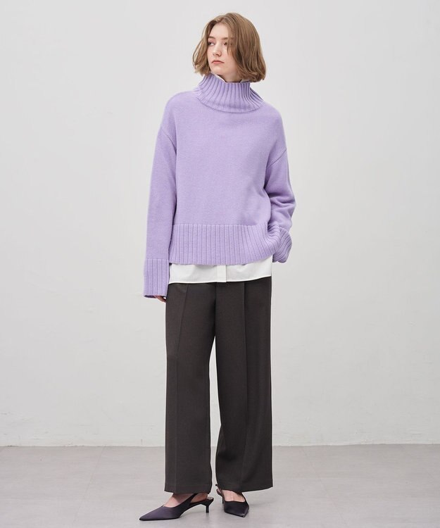 uncrave チャンキーニット プルオーバー ラベンダー