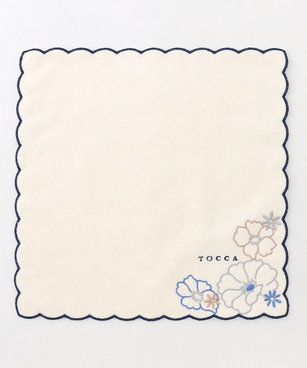 TOCCA CLASSY SCALLOPED TOWELCHIEF タオルハンカチ アイボリー系
