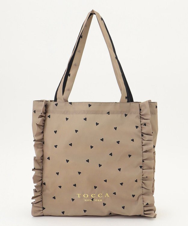 TOCCA 【百田夏菜子さん着用・新色登場】DANCING LOVE FRILL SUBBAG サブバッグ ベージュ系