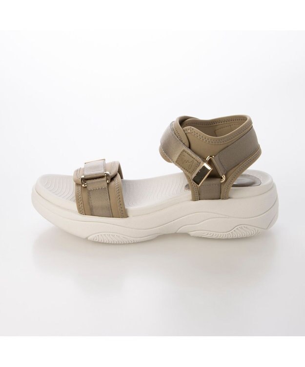 ing <ing>厚底スポーツサンダル ベージュ
