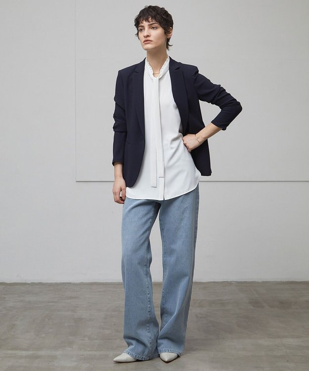 BEIGE， 【洗える】CINDY / テーラードジャケット Navy