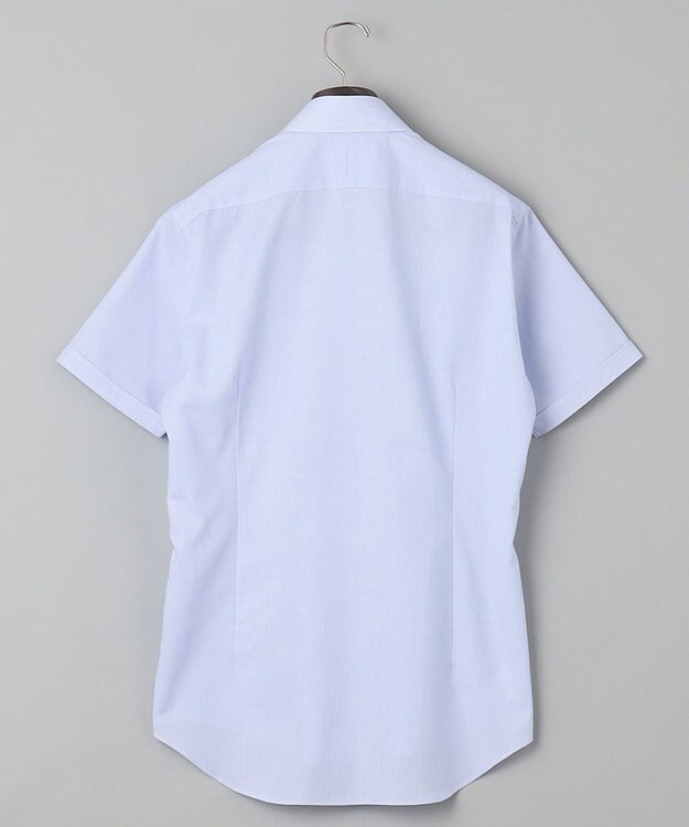 GOTAIRIKU 春夏向け【形態安定】SUMMERPREMIUMPLEATS_ボタンダウン 半袖ドレスシャツ サックスブルー系