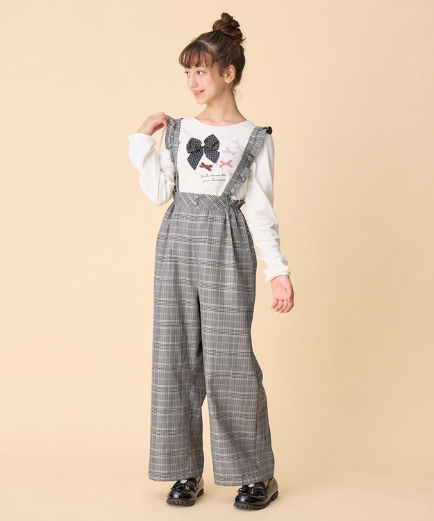 ANY KIDS リボンモチーフ Ｔシャツ オフホワイト