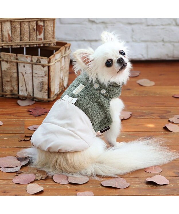 PET PARADISE ペットパラダイス 遠赤外線 エアベスト 《カーキー》 小型犬 カーキ