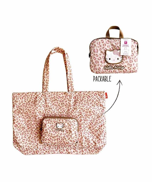 ROOTOTE 8395【サンリオ】IP.グランデ.パッカブル.ハローキティ-A 03：レオパード