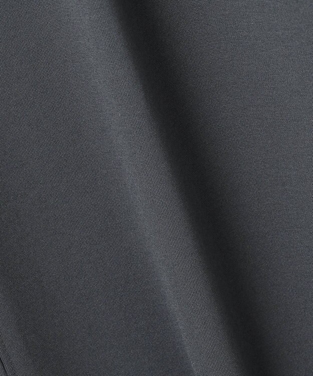 ICB L 【WEB限定・洗える】ストレッチポンチ ドッキングワンピース ダルブルー系