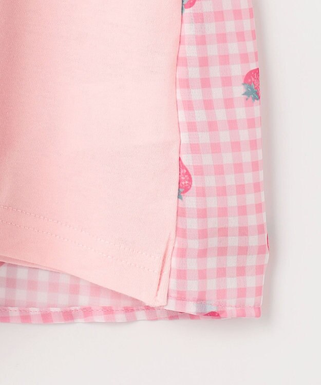 ANY KIDS ひらひら バックシャンTシャツ ピンク