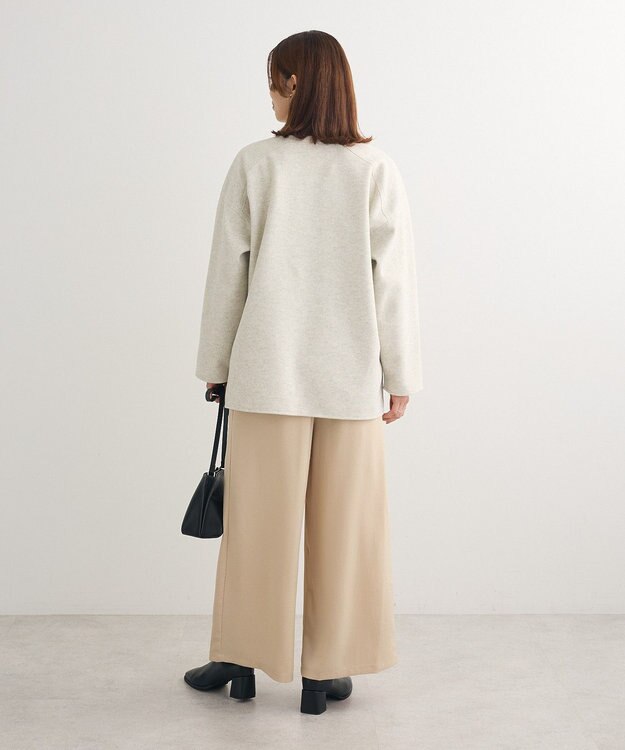 Green Parks 圧縮ポンチキーネックプルオーバー Ivory