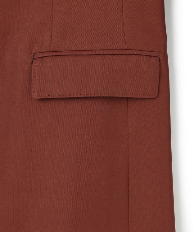 ICB 【30th ANNIVERSARY】ヴィスコースウールツイル ピークドラペルジャケット マホガニー系