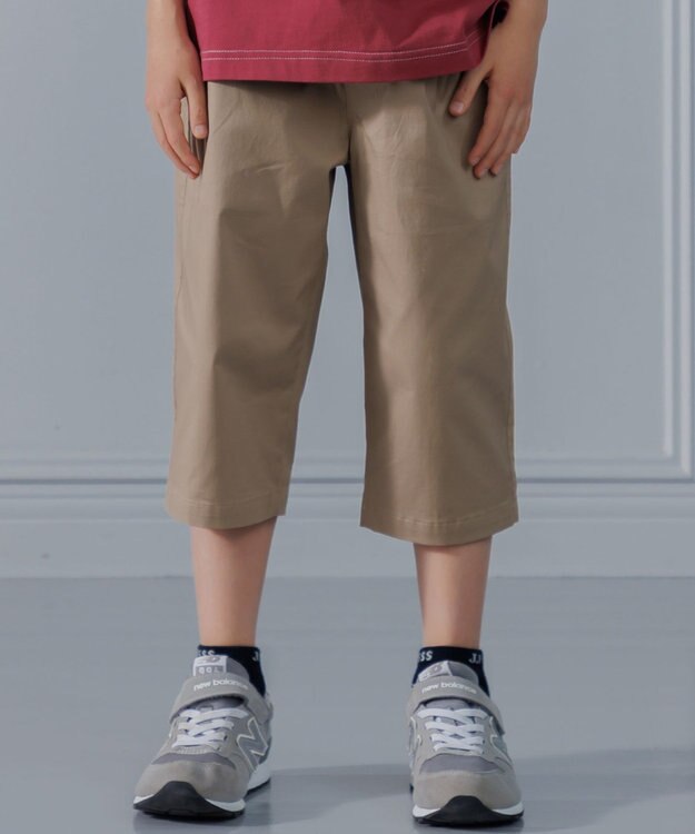 J.PRESS KIDS 【140-170cm】コットンストレッチ 7分丈パンツ ベージュ系