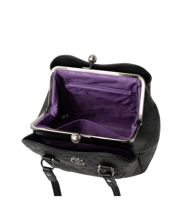 ANNA SUI ノーブル 2way口金ハンドバッグ クロ