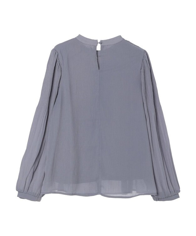 earth music&ecology マジョリカプリーツブラウス Sax