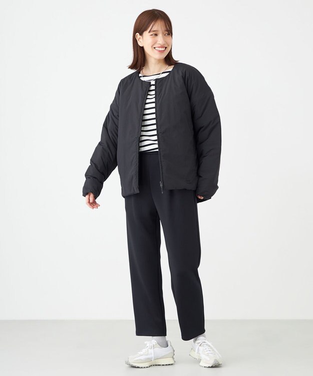 SHARE PARK LADIES 【UNISEX】ボートネックボーダーＴシャツ（S・Mサイズ） オフ×ブラックボーダー