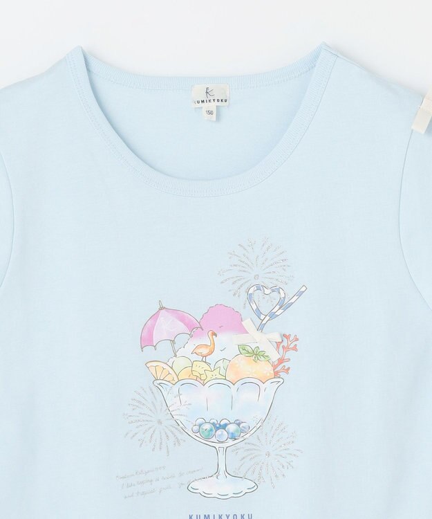 組曲 KIDS 【150-160㎝】OMATSURI Tシャツ サックスブルー系