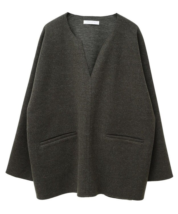 Green Parks 圧縮ポンチキーネックプルオーバー Dark Green