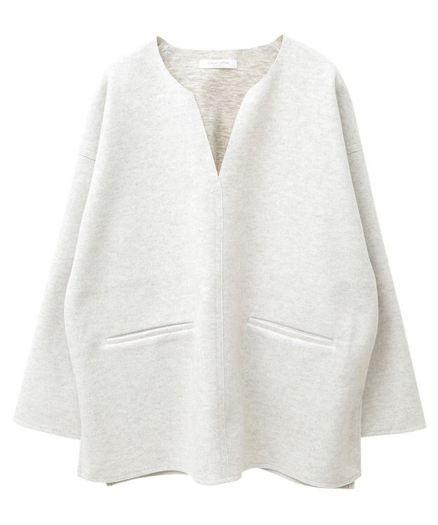 Green Parks 圧縮ポンチキーネックプルオーバー Ivory