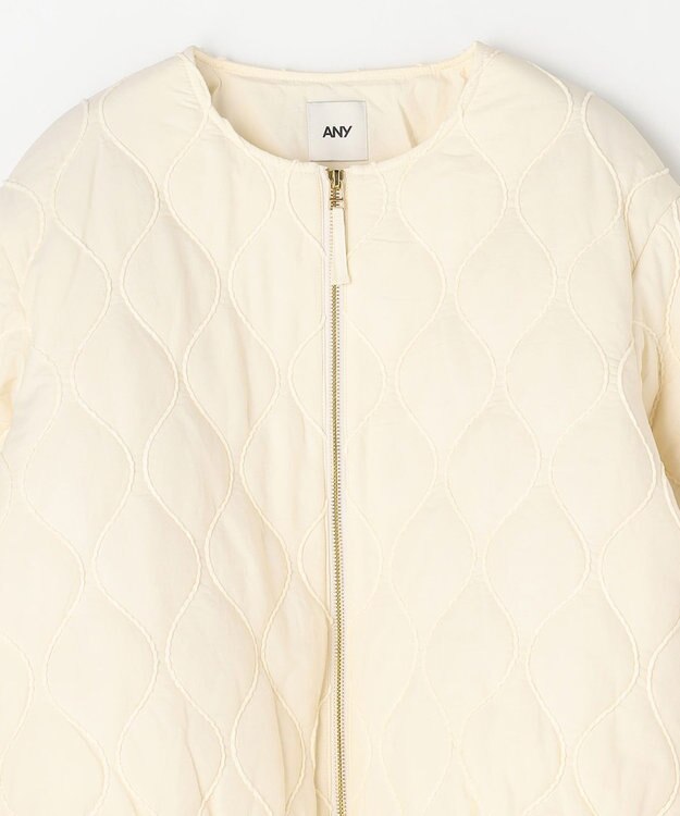 ANY L モールキルトブルゾン エクリュ