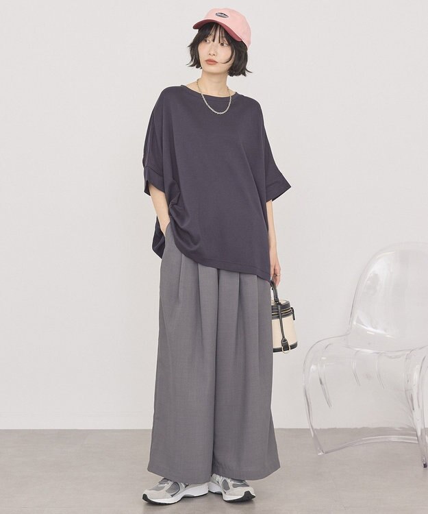 AMERICAN HOLIC 異素材コクーンプルオーバー Navy