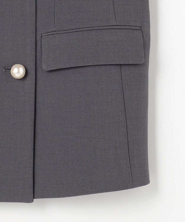 Feroux 【先行予約】パール釦テーラード ジャケット グレー系