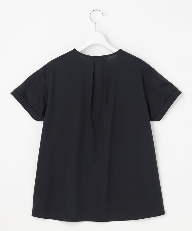 J.PRESS LADIES プレーティングジャージー チュニック丈 カットソー ダークネイビー系