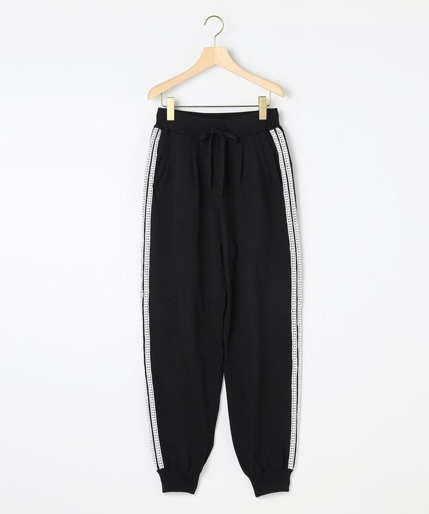 組曲 【組曲×setsuko sagittaire】レーシートラック パンツ ブラック系