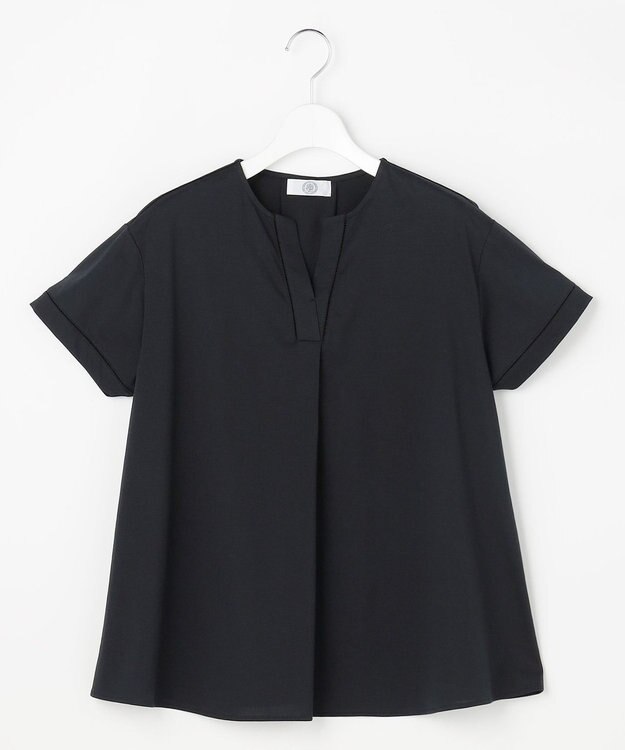 J.PRESS LADIES プレーティングジャージー チュニック丈 カットソー ダークネイビー系