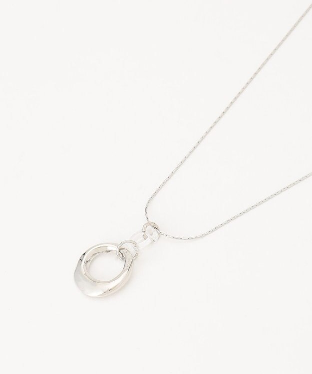 ANY SIS 【美人百花7月号掲載】トリプルリング ネックレス シルバー