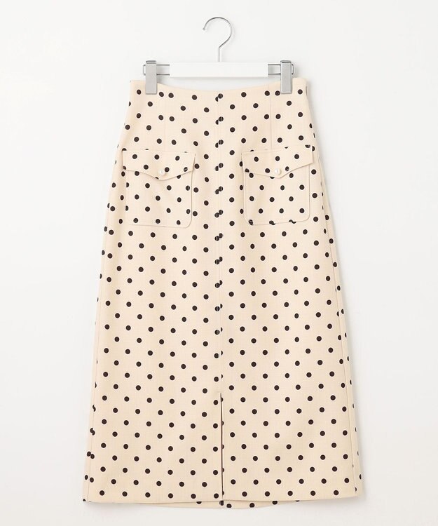 Feroux 【新色追加・洗える】パールポイントフラップ スカート アイボリー系9