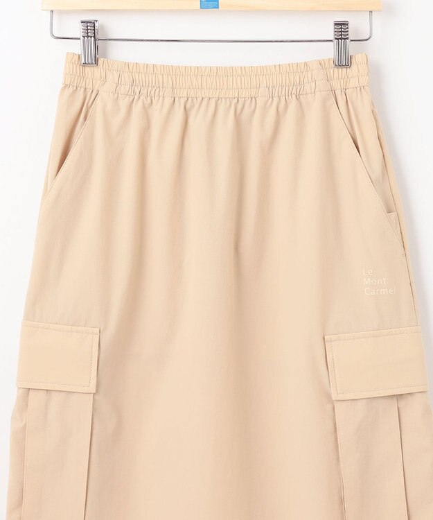 SHARE PARK LADIES 【撥水・UVカット・ストレッチ・軽量 】ナイロンカーゴスカート（S・Mサイズ） ベージュ系