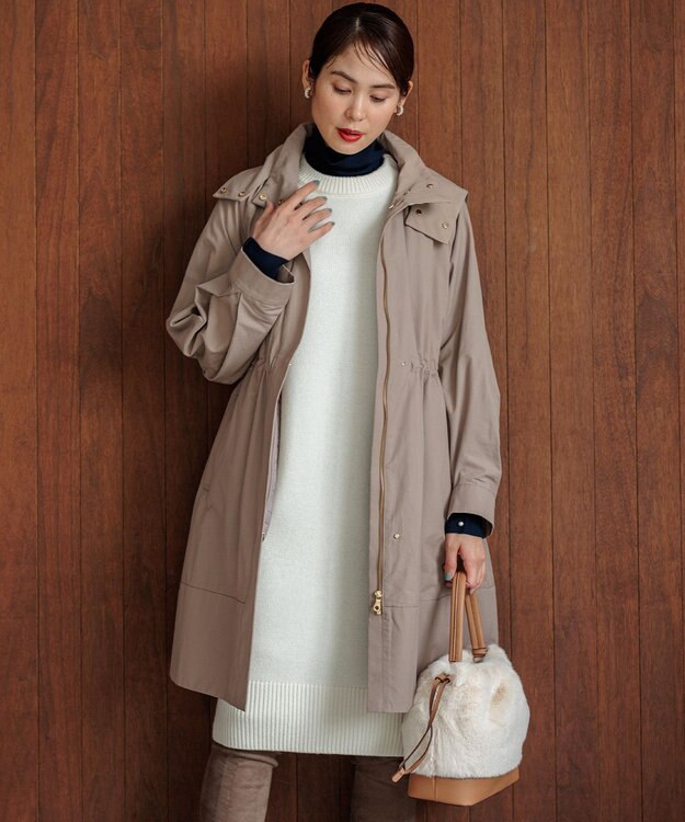 組曲 【WEB限定】中綿ライナー付きモッズ コート モカブラウン系