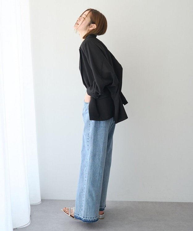 YECCA VECCA 綿麻バギーデニムパンツ Light Indigo