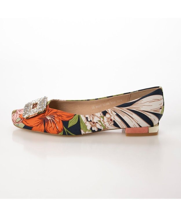 MODE ET JACOMO <MODE ET JACOMO>ビジューモチーフフラットパンプス ベージュ系その他