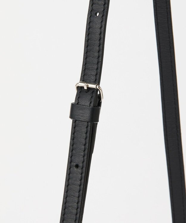 russet ソフトレザーフラップミニトートバッグ(CE-1674) Black