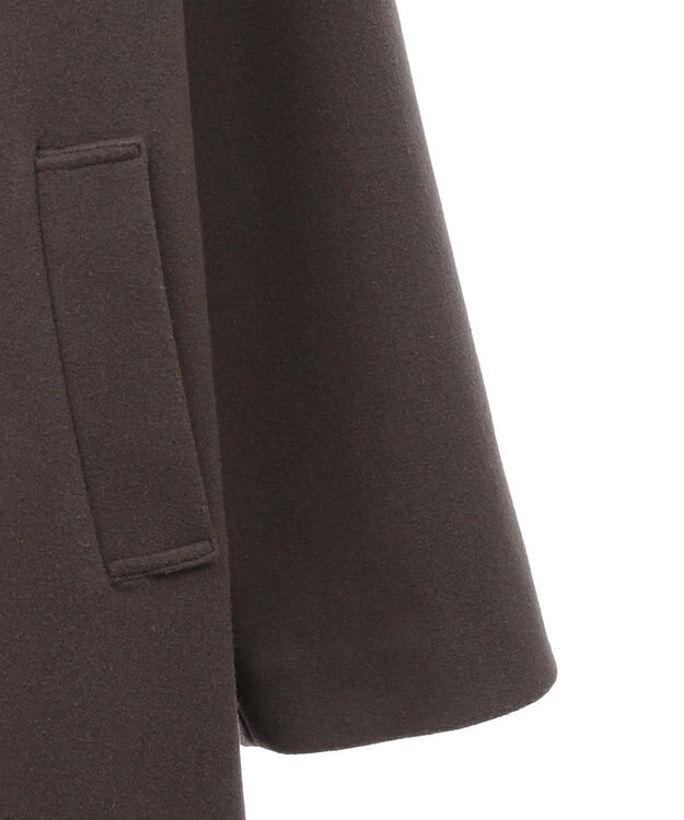 AMERICAN HOLIC リサイクル中空FIBERスタンドカラーロングコート Mocha