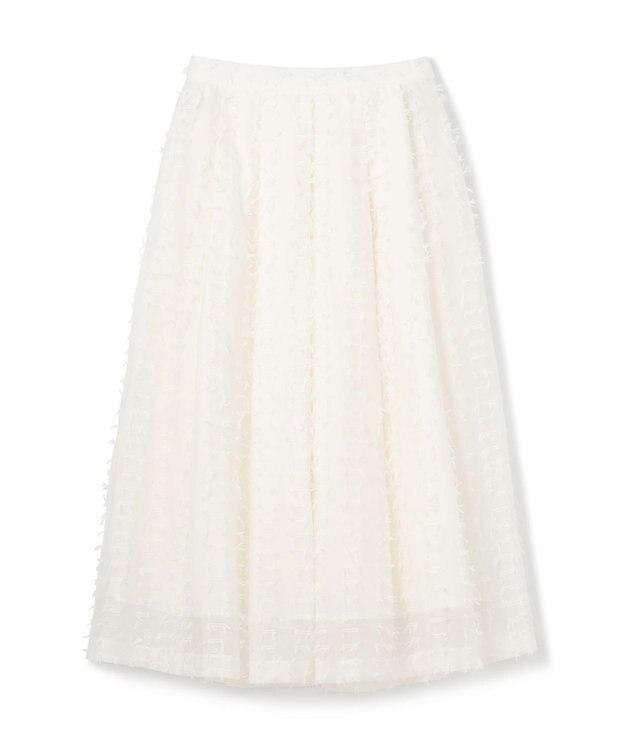 GRACE CONTINENTAL シアージャガード スカート ホワイト