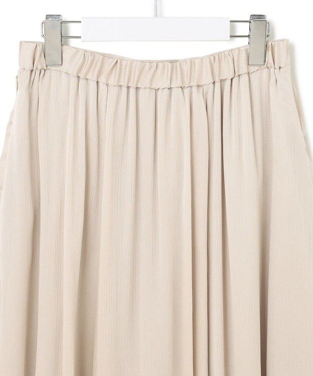 23区 【一部店舗限定/洗える】クレープシフォン フレア スカート ベージュ系