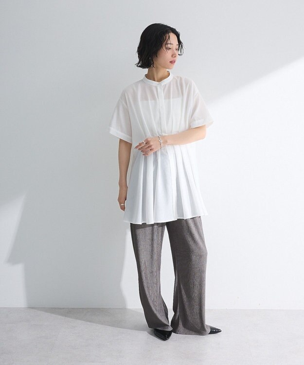 Green Parks 【WEB限定】ウエストタックシャツチュニックⅢ Off White