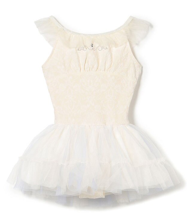 Chacott スカート付レオタード オフホワイト