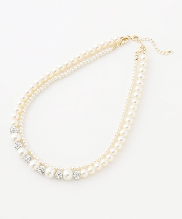 ANY SIS 【2WAY】パール調 ネックレス キスカ